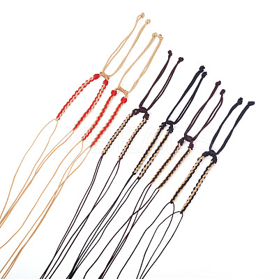 12Pcs 3 Colors Braided Nylon Cord Bracelet Making MAK-TA0001-30-1