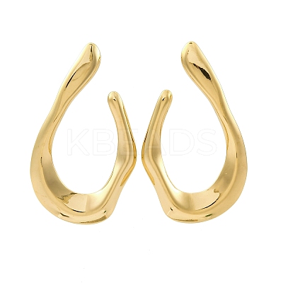304 Stainless Steel Teardrop Stud Earrings EJEW-B108-13G-1