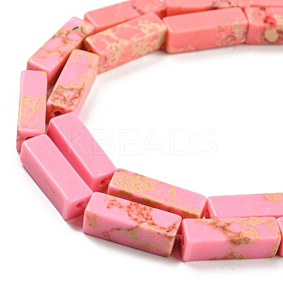 Synthetic Imperial Jasper Dyed Beads Strands G-D077-C01-09-1