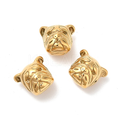 Ion Plating(IP) 304 Stainless Steel Puppy Beads LS-STAS-K152-01G-1