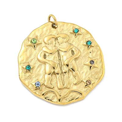 Real 18K Gold Plated PVD Vacuum Plating 304 Stainless Steel Pendants STAS-L278-003G-03-1