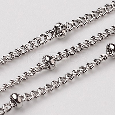 Tarnish Resistant 3.28 Feet 304 Stainless Steel Twisted Chains Curb Chains X-CHS-K002-10-1