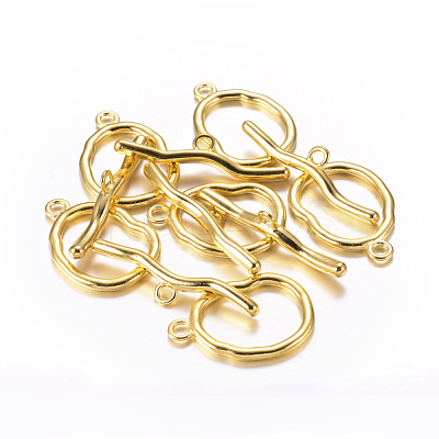 Alloy Toggle Clasps X-PALLOY-G013-G-1