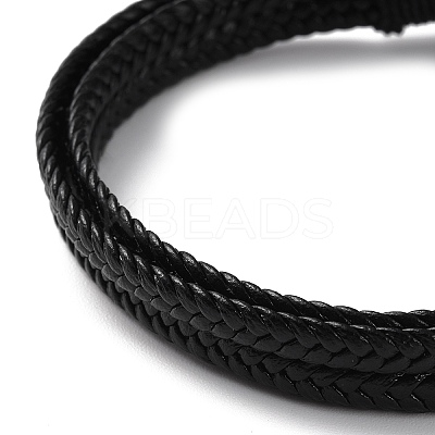 Microfiber Braided Cord Bracelet BJEW-F460-08B-1-1