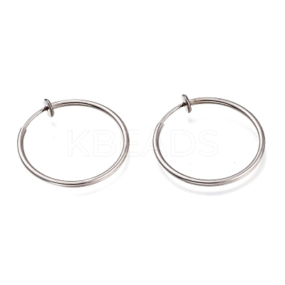 Non-Tarnish 304 Stainless Steel Retractable Earrings STAS-O135-01G-01-1
