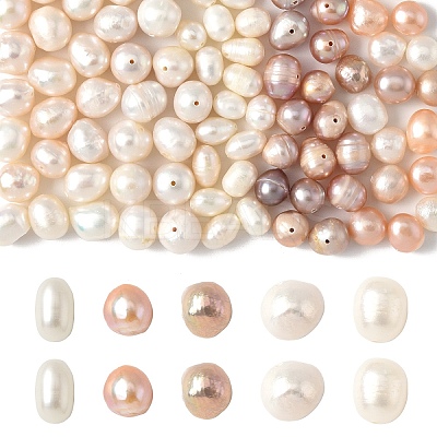 10Pcs Natural Cultured Freshwater Pearl Beads PEAR-YW0001-29-1