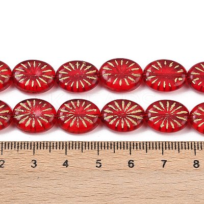 Czech Pressed Glass Beads GLAA-I061-24-1
