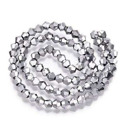 Electroplate Glass Bead Strands LS-EGLA-R094-4mm-15-1