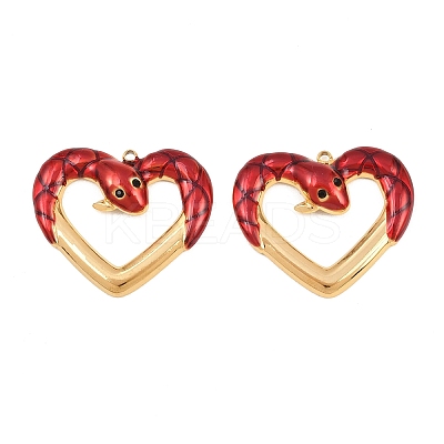 304 Stainless Steel Rhinestone Pendants STAS-P445-02G-02-1