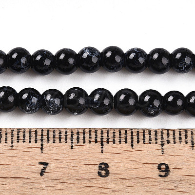 Baking Paint Glass Beads Strands DGLA-N003-4mm-A10-1