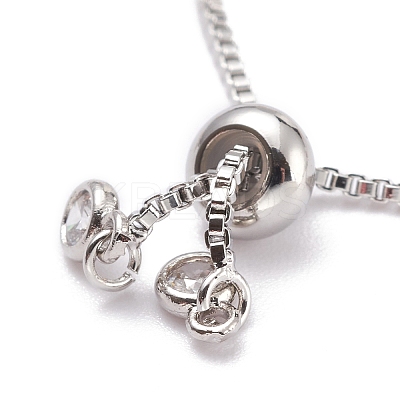 Cubic Zirconia Oval Tennis Bracelet for Men Women Gift BJEW-F417-05P-RS-1