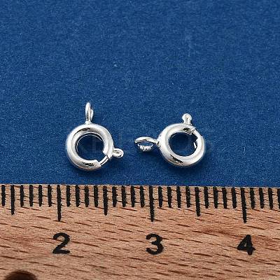 Brass Spring Ring Clasps KK-G479-01A-S-1