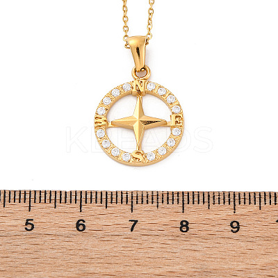 304 Stainless Steel Crystal Rhinestone Helm Pendant Necklaces NJEW-Z057-02B-G-1