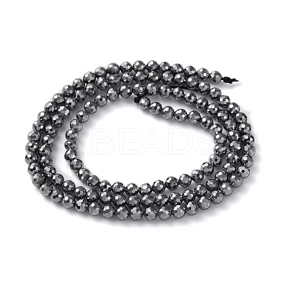 Terahertz Stone Beads Strands G-G048-A01-01-1