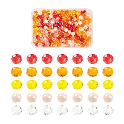500Pcs 5Colors Electroplate Glass Beads EGLA-LS0001-01C-1