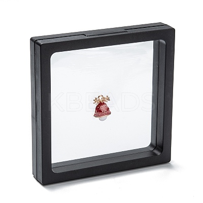 Square Transparent PE Thin Film Suspension Jewelry Display Box CON-D009-01C-03-1