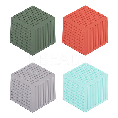 Hexagon PVC Hot Pads Heat Resistant Sets CF-TAC0001-09-1