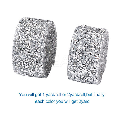 Glitter Resin Hotfix Rhinestone(Hot Melt Adhesive On The Back) OCOR-TA0001-14-1