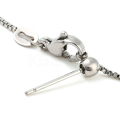 Non-Tarnish 304 Stainless Steel Add a Bead Adjustable Box Chains Bracelets for Women LS-BJEW-M307-01A-P-1