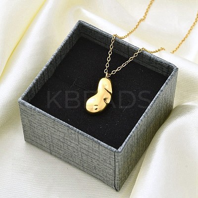 Ion Plating(IP) 304 Stainless Steel Pendant Necklace NJEW-K255-23G-1