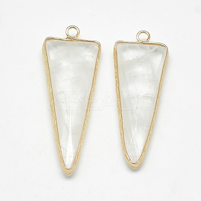 Natural Quartz Crystal Pendants X-G-Q494-57A-1