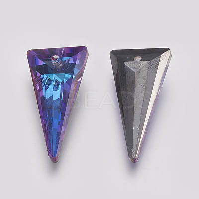 K9 Glass Rhinestone Pendants GLAA-K034-J04-1