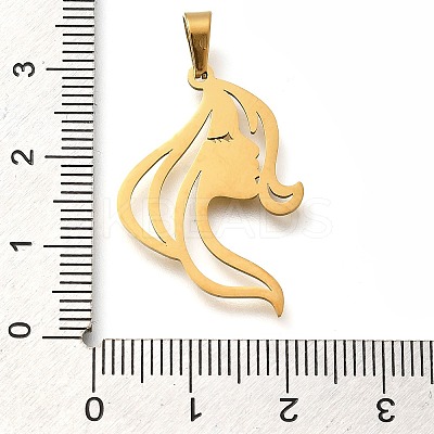 304 Stainless Steel Pendants STAS-Z119-04G-1