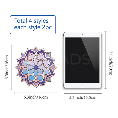 PVC Window Static Sticker DIY-WH0311-024-1