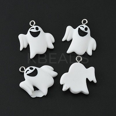 Halloween Themed Opaque Resin Pendants LS-X-RESI-CJC0006-028C-1