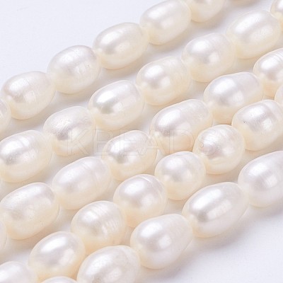 Natural Cultured Freshwater Pearl Beads Strands PEAR-P002-15-1