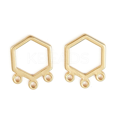 Brass Hexagon Chandelier Component Links KK-B137-05G-1