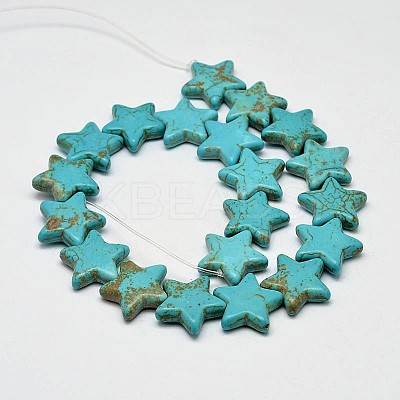 Dyed Synthetic Turquoise Bead Strands G-M144-M-C-1