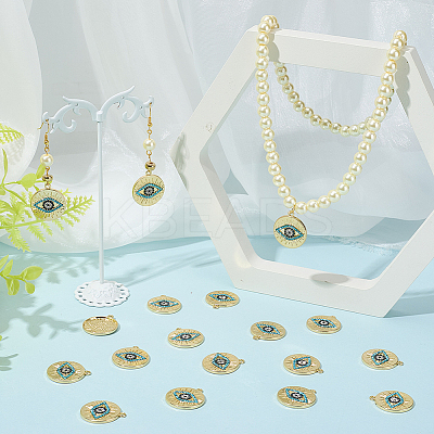 20Pcs Rack Plating Alloy Pendants FIND-SC0013-22-1