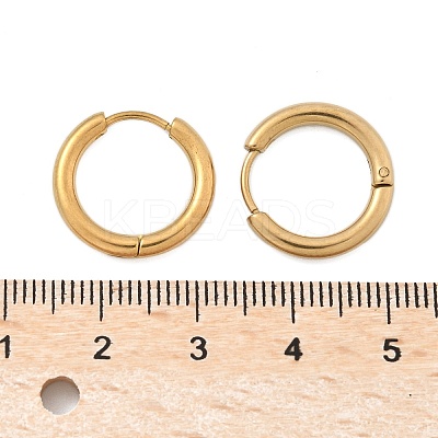Ion Plating(IP) 304 Stainless Steel Huggie Hoop Earrings LS-EJEW-F111B-17mm-G-1