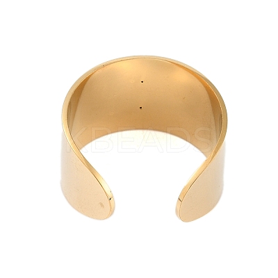 304 Stainless Steel Open Cuff Rings LS-RJEW-C095-02B-G-1