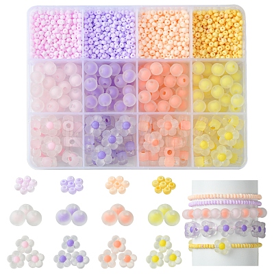 4 Colors 3 Styles DIY Jewelry Beads Kits DIY-FS0006-58-1