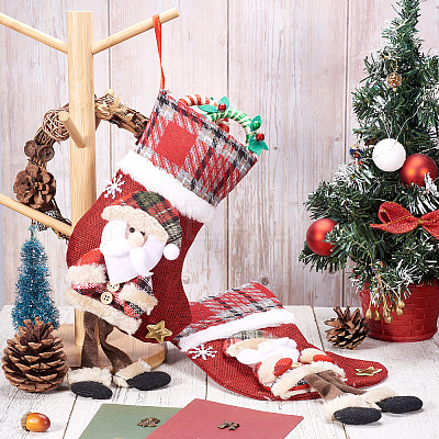 Christmas Theme Non-woven Fabrics Bags ABAG-TAC0005-03B-1