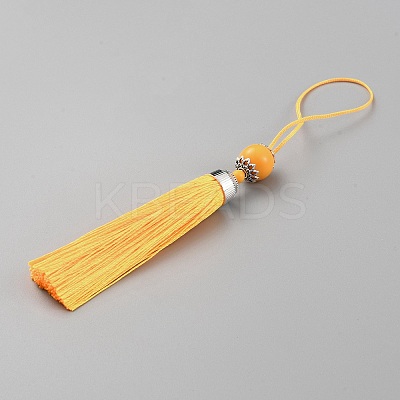 Polyester Tassel Big Pendants Decorations HJEW-TAC0019-01C-1