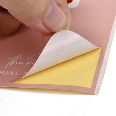 Coated Paper Sealing Stickers DIY-F085-01B-04-1