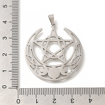 304 Stainless Steel Pendants STAS-S144-05P-C-1