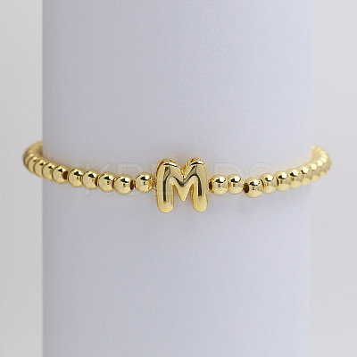 Brass Beaded Stretch Bracelets for Women FS-WG560D0-13-1