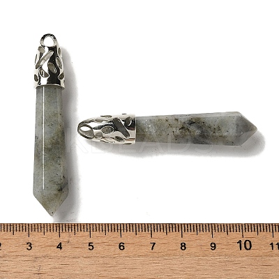 Natural Labradorite Pointed Big Pendants G-Z055-01P-23-1