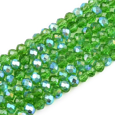 Electroplate Glass Beads Strands EGLA-A044-T2mm-L11-1