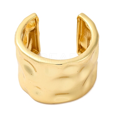 Rack Plating Brass Open Cuff Rings RJEW-S242-14G-1