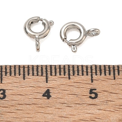 Brass Spring Ring Clasps KK-CBA1AE8-05A-P-1