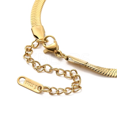 Ion Plating(IP) 304 Stainless Steel Herringbone Chain Necklace for Men Women LS-NJEW-E076-03C-G-1