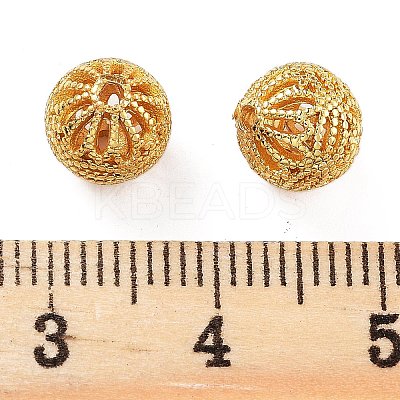 Rack Plating Brass Beads KK-S377-13G-1
