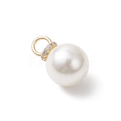 3Pcs 3 Styles Shell Pearl Pendants PALLOY-JF04937-1