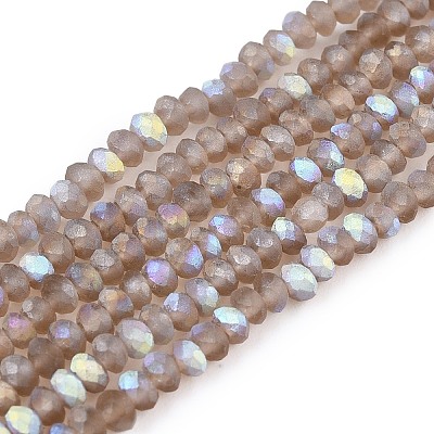 Transparent Glass Beads Strands LS-EGLA-A044-T1mm-MB16-1