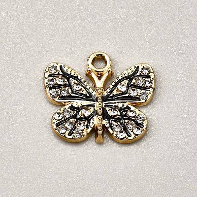 Alloy Black Enamel Pendants FIND-TAC0011-124D-1